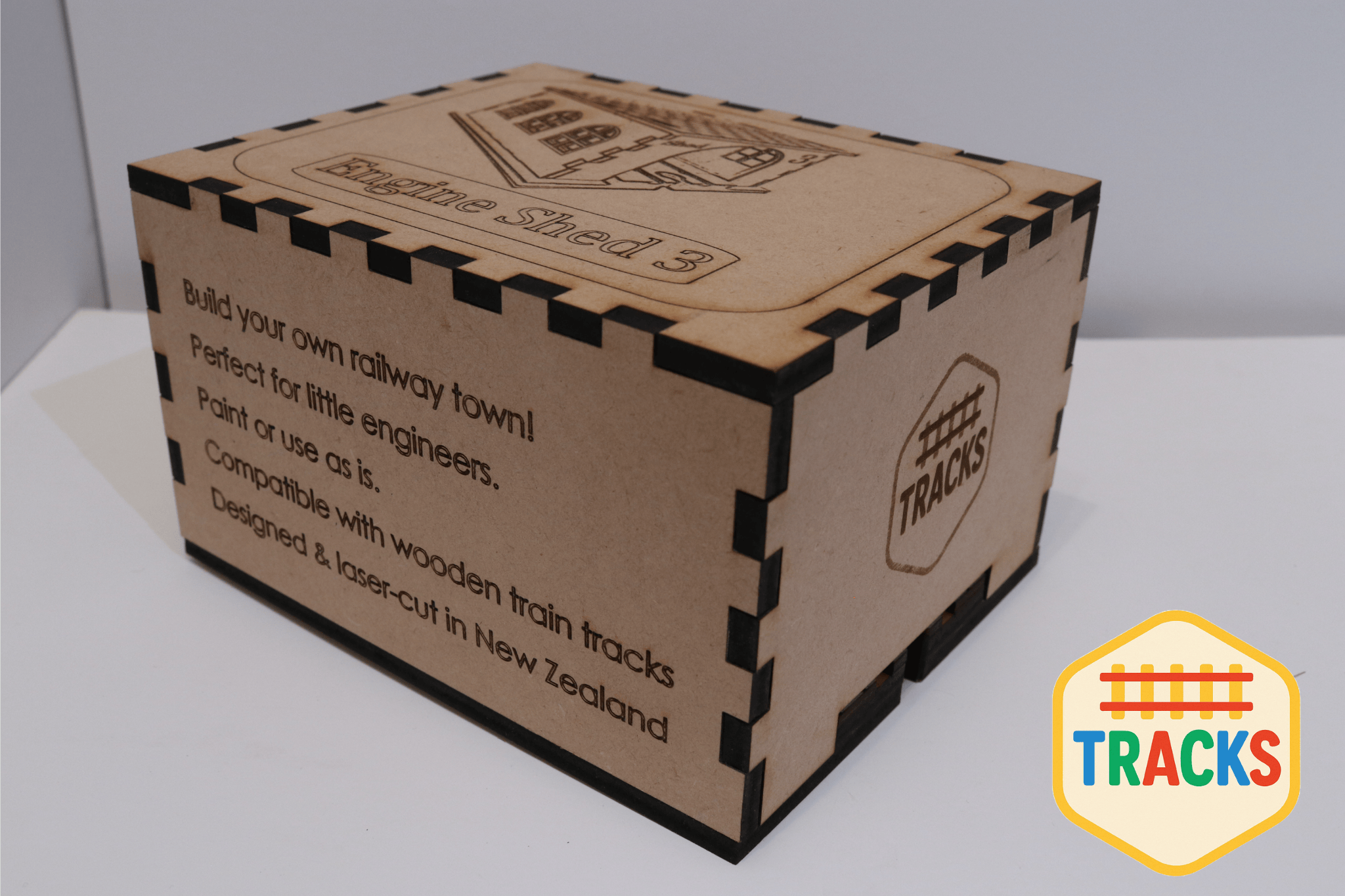 Wooden Track Adaptor Gift Box & Engine Shed