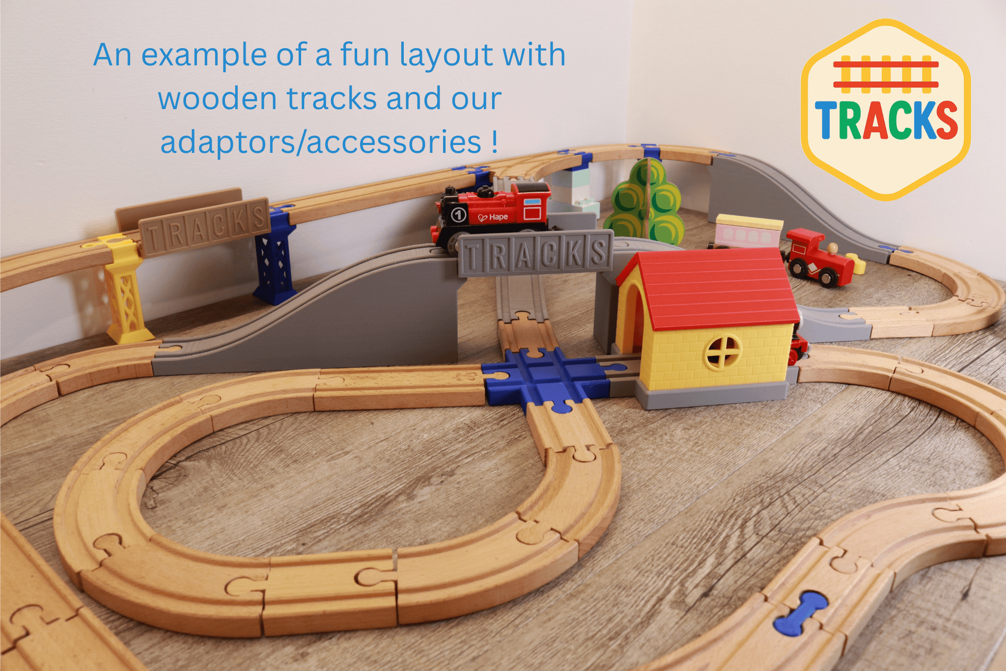 Bridge Set for Wooden Track